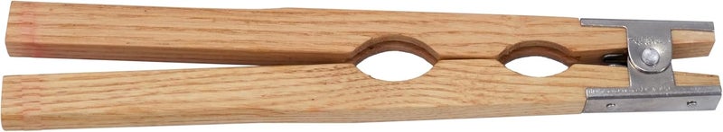 TAURISH Wood Ring Holder Hand Clamp 8-Inch Wooden Grinding Handle for Jewellery Making, Lightweight Tool with Metal Hinged Spring - Professional Quality for Polishing and Grinding Rings - Image 2